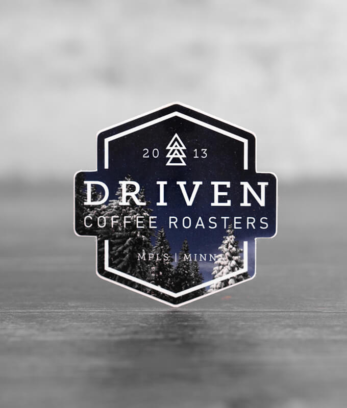 Driven Badge Sticker